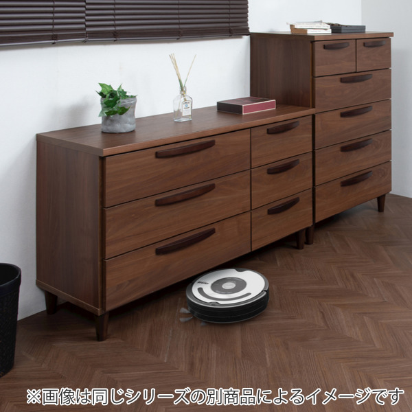 スリムチェスト 4段 北欧モダン 天然木取っ手 日本製 幅40cm （ 収納 リビングチェスト たんす リビング収納 北欧 完成品 収納棚 リビングボード 国産 木目 ブラウン ナチュラル ）
