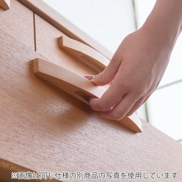 スリムチェスト 4段 北欧モダン 天然木取っ手 日本製 幅40cm （ 収納 リビングチェスト たんす リビング収納 北欧 完成品 収納棚 リビングボード 国産 木目 ブラウン ナチュラル ）