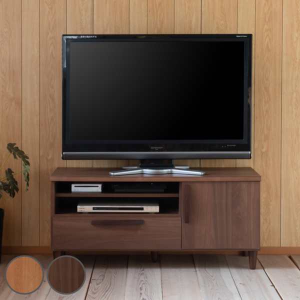 テレビ台 ローボード 北欧モダン 天然木取っ手 日本製 幅110cm （ テレビボード TV台 TVボード テレビラック AVボード 北欧 完成品 収納 シンプル モダン 国産 木目 ブラウン ナチュラル おしゃれ ）の通販は