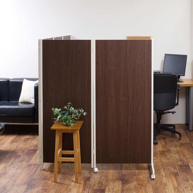 パーテーション キャスター付きパーテーション 5連 高さ145cm （ 自立