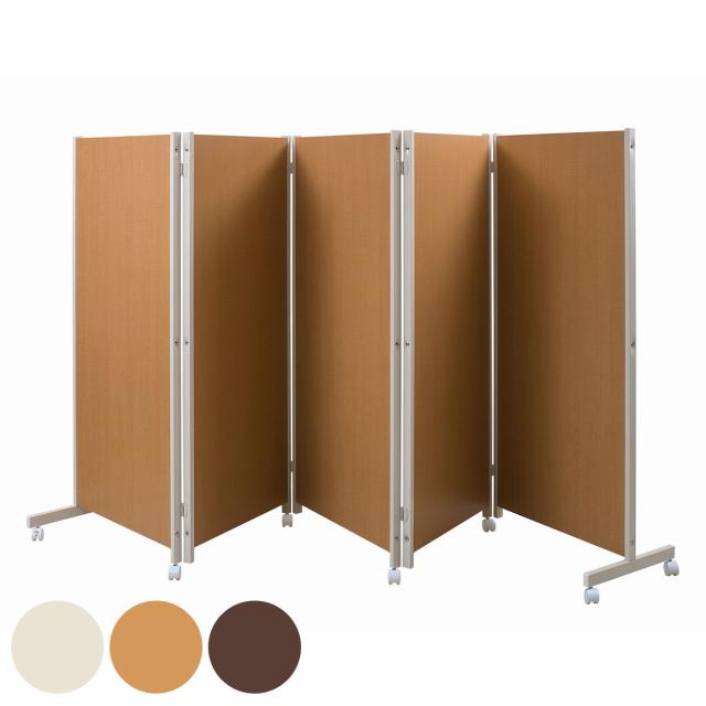 パーテーション キャスター付きパーテーション 5連 高さ145cm （ 自立