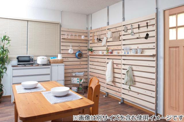 突っ張り ラック ひのき製 幅90cm （ 突っ張りラック 突っ張りラダーラック ラダーラック 木製 壁面収納 壁面 幅90 天井つっぱり つっぱり シェルフ 棚 突っ張り棚 ウォールシェルフ 壁面ラック 突っ張りウォールラック ）_10
