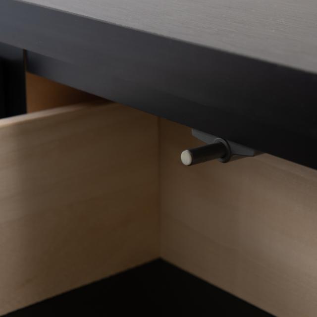 キャビネット スクエアキャビネット 引出し ロータイプ 幅71cm （ 収納棚 リビング収納 シェルフ ラック 木目調 サイドボード 日本製 収納 家具 扉付き 棚 スクエア シンプル ブラック 国産 完成品 本棚 扉付き）_13