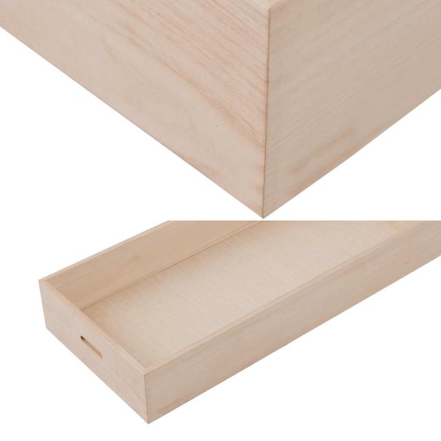 桐 衣装ケース 追加用 衣裳盆 深盆 蓋なし 隅金具なし 高さ13cm