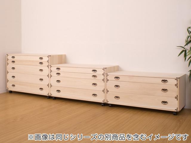 桐箪笥　4段引き出し 完成品 日本製 桐チェスト 4段 幅119×奥行40.5×高さ82cm