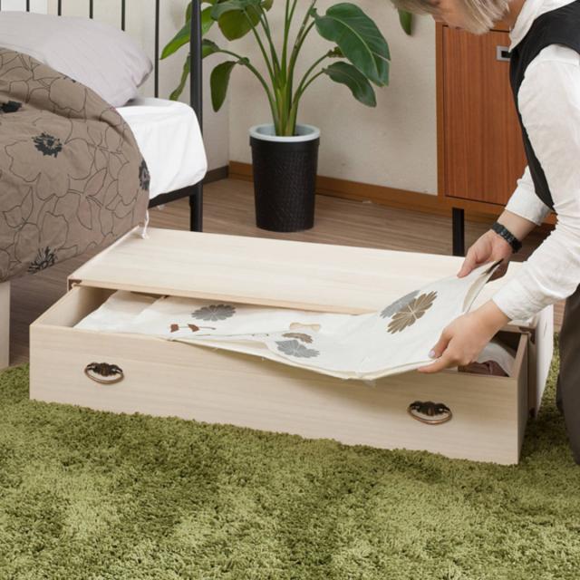 衣装ケース 桐 引出し型 日本製 約幅100cm （ 桐衣装箱 着物収納 桐衣装ケース 衣装箱 天然木 木製 完成品 衣類収納 収納 桐箪笥 桐タンス 桐たんす 一段 ケース ボックス 収納ケース 国産 ）