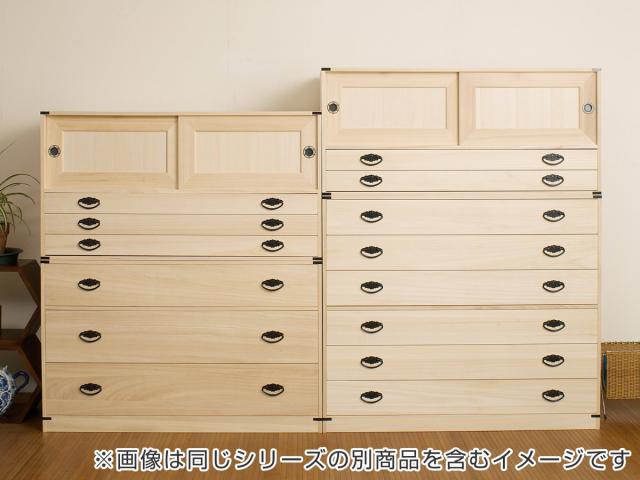 桐タンス 6段 引き戸タイプ 着物用 幅99 高さ114cm （ 桐たんす