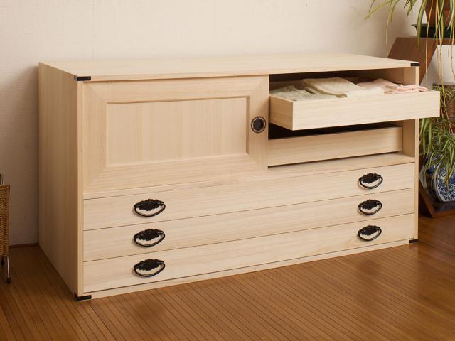 着物箪笥　タンス 本格派の着物収納】総桐着物収納ユニットタンス 3点セット