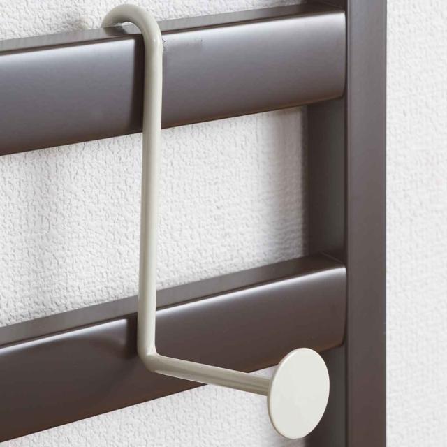 突っ張りラック パーテーション 幅40cm ブラウン （ 突っ張りラダーラック ウォールラック 天井つっぱり収納 壁面収納 ラダーラック つっぱり ラック 突っ張り収納 壁面ラック 収納ラック 間仕切り キャビネット 棚 ）_6