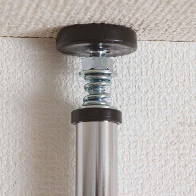 突っ張りラック パーテーション 幅40cm ブラウン （ 突っ張りラダーラック ウォールラック 天井つっぱり収納 壁面収納 ラダーラック つっぱり ラック 突っ張り収納 壁面ラック 収納ラック 間仕切り キャビネット 棚 ）_8