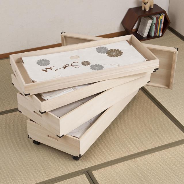 桐 衣装ケース 4段 衣裳箱 キャスター付 隅金具 高さ51cm （ 完成品 桐衣装箱 衣装箱 衣装ケース 天然木 木製 衣類収納 収納 桐箪笥 桐タンス 蓋つき フタ付き キャスター 四段 ケース ボックス 収納ケース 着物 衣類 ）_17