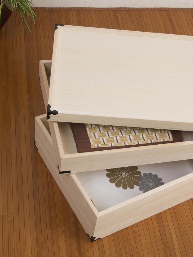 桐 衣装ケース 衣装箱 2段 幅91cm 日本製 （ 完成品 桐衣装箱 天然木 木製 衣類収納 着物 蓋付き 仕切り 収納 桐箪笥 桐タンス フタ付き 二段 ケース ボックス 収納ケース 桐箱 ）_11