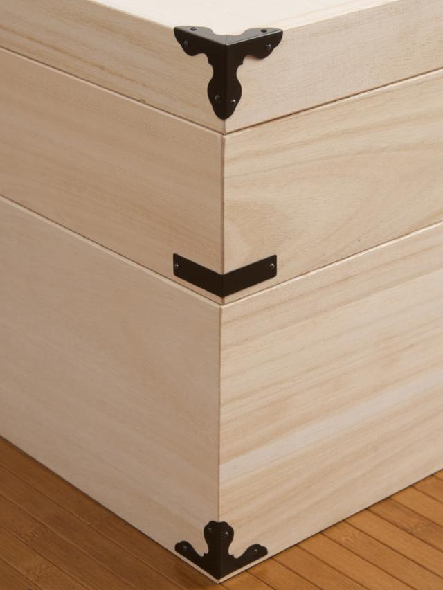 桐 衣装ケース 衣装箱 2段 幅91cm 日本製 （ 完成品 桐衣装箱 天然木 木製 衣類収納 着物 蓋付き 仕切り 収納 桐箪笥 桐タンス フタ付き 二段 ケース ボックス 収納ケース 桐箱 ）_12