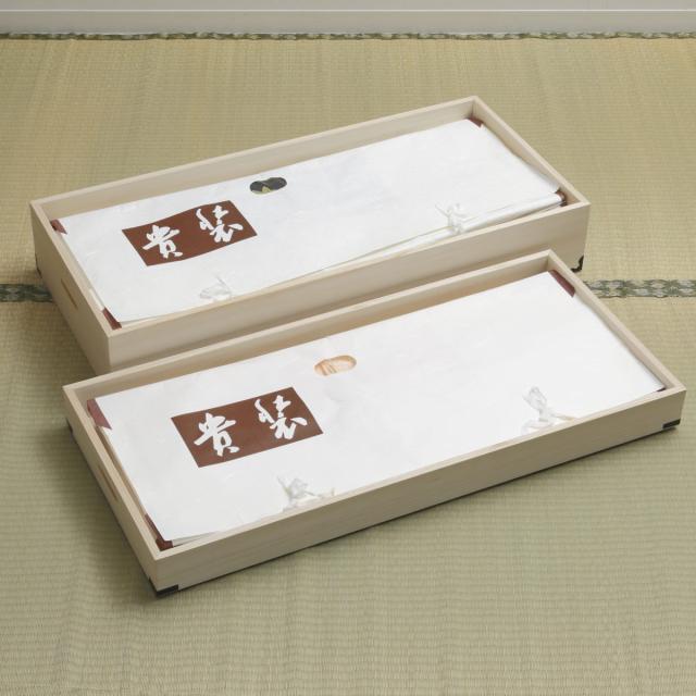 桐 衣装ケース 衣装箱 2段 幅91cm 日本製 （ 完成品 桐衣装箱 天然木 木製 衣類収納 着物 蓋付き 仕切り 収納 桐箪笥 桐タンス フタ付き 二段 ケース ボックス 収納ケース 桐箱 ）_5