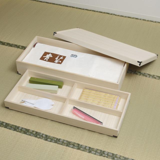 桐 衣装ケース 衣装箱 2段 幅91cm 日本製 （ 完成品 桐衣装箱 天然木 木製 衣類収納 着物 蓋付き 仕切り 収納 桐箪笥 桐タンス フタ付き 二段 ケース ボックス 収納ケース 桐箱 ）_6