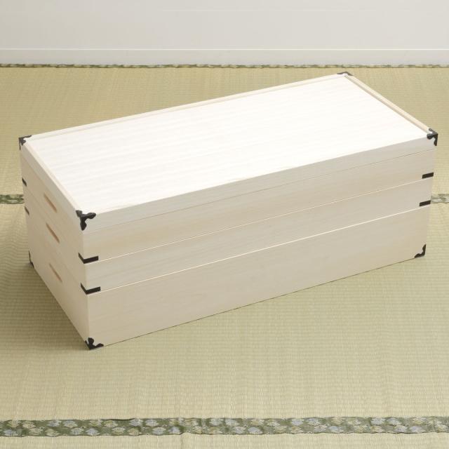 桐 衣装ケース 衣装箱 3段 幅91cm 日本製 （ 完成品 桐衣装箱 天然木 木製 衣類収納 着物 蓋付き 仕切り 収納 桐箪笥 桐タンス フタ付き 三段 ケース ボックス 収納ケース 桐箱 ）_11