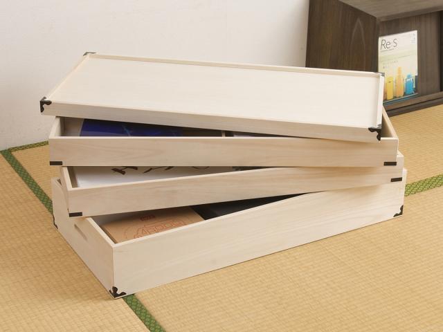 桐 衣装ケース 衣装箱 3段 幅91cm 日本製 （ 完成品 桐衣装箱 天然木 木製 衣類収納 着物 蓋付き 仕切り 収納 桐箪笥 桐タンス フタ付き 三段 ケース ボックス 収納ケース 桐箱 ）_12