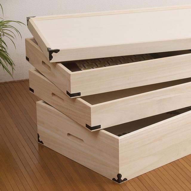 桐 衣装ケース 衣装箱 3段 幅91cm 日本製 （ 完成品 桐衣装箱 天然木 木製 衣類収納 着物 蓋付き 仕切り 収納 桐箪笥 桐タンス フタ付き 三段 ケース ボックス 収納ケース 桐箱 ）_13