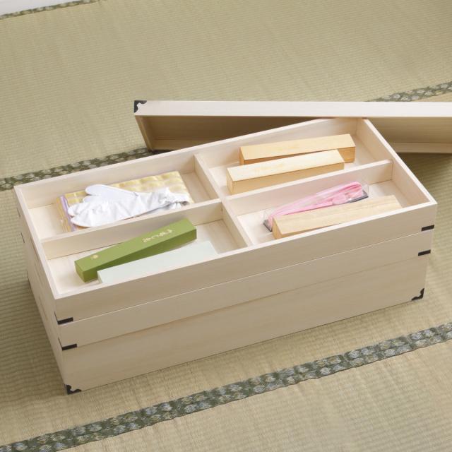 桐 衣装ケース 衣装箱 3段 幅91cm 日本製 （ 完成品 桐衣装箱 天然木 木製 衣類収納 着物 蓋付き 仕切り 収納 桐箪笥 桐タンス フタ付き 三段 ケース ボックス 収納ケース 桐箱 ）_5