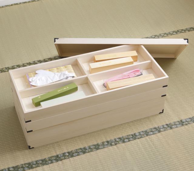 桐 衣装ケース 衣装箱 3段 幅91cm 日本製 （ 完成品 桐衣装箱 天然木 木製 衣類収納 着物 蓋付き 仕切り 収納 桐箪笥 桐タンス フタ付き 三段 ケース ボックス 収納ケース 桐箱 ）_9