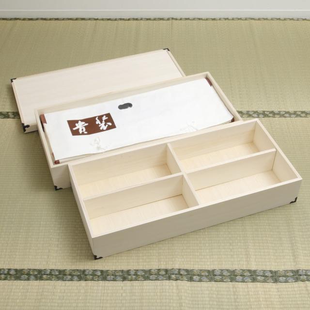 桐 衣装ケース 衣装箱 深型2段 91cm 日本製 （ 完成品 桐衣装箱 天然木 木製 衣類収納 着物 蓋付き 仕切り 収納 桐箪笥 桐タンス フタ付き 二段 ケース ボックス 収納ケース 桐箱 ）_3