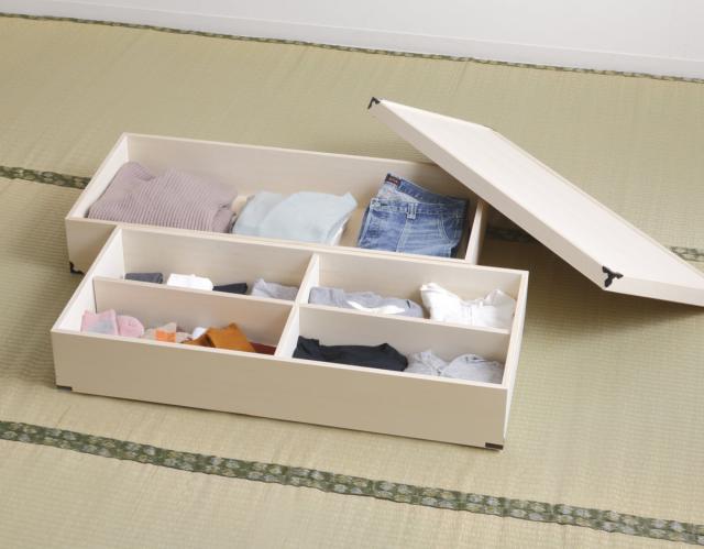 桐 衣装ケース 衣装箱 深型2段 91cm 日本製 （ 完成品 桐衣装箱 天然木