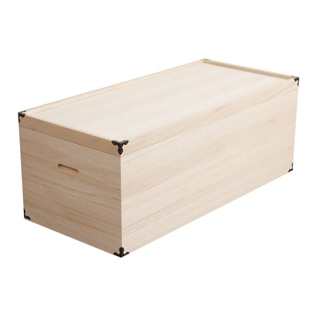 桐 衣装ケース 衣装箱 深型1段 91cm 日本製 （ 完成品 桐衣装箱 天然木 木製 衣類収納 着物 蓋付き 収納 桐箪笥 桐タンス フタ付き 一段 ケース ボックス 収納ケース 桐箱 ）_13