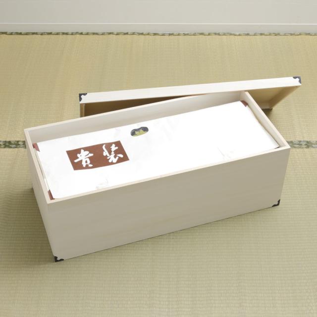 桐 衣装ケース 衣装箱 深型1段 91cm 日本製 （ 完成品 桐衣装箱 天然木 木製 衣類収納 着物 蓋付き 収納 桐箪笥 桐タンス フタ付き 一段 ケース ボックス 収納ケース 桐箱 ）_3