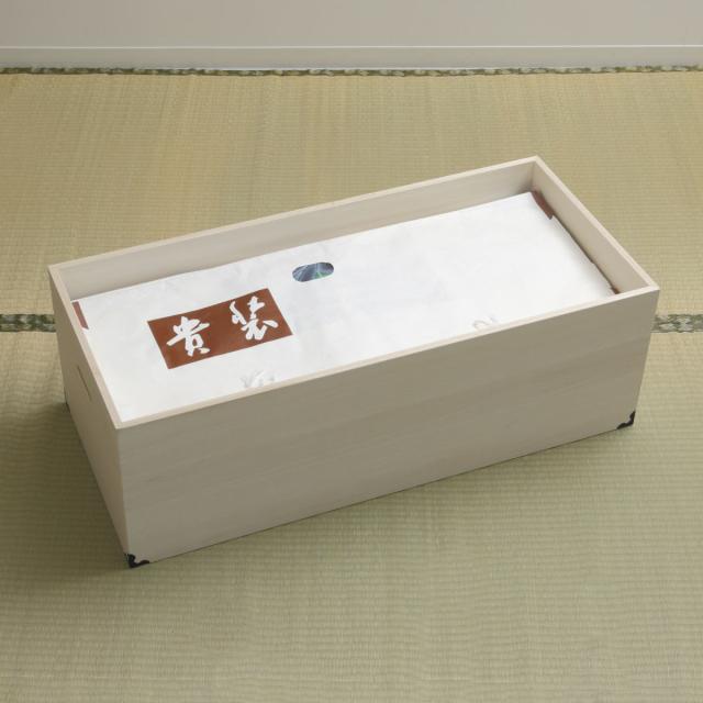 桐 衣装ケース 衣装箱 深型1段 91cm 日本製 （ 完成品 桐衣装箱 天然木 木製 衣類収納 着物 蓋付き 収納 桐箪笥 桐タンス フタ付き 一段 ケース ボックス 収納ケース 桐箱 ）_6