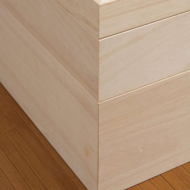桐 衣装ケース 2段 衣装箱 日本製 セミロング （ 完成品 桐衣装箱 天然木 木製 衣類収納 着物収納 収納 蓋つき フタ付き 二段 ケース ボックス 収納ケース 着物 衣類 着物用 ）_6