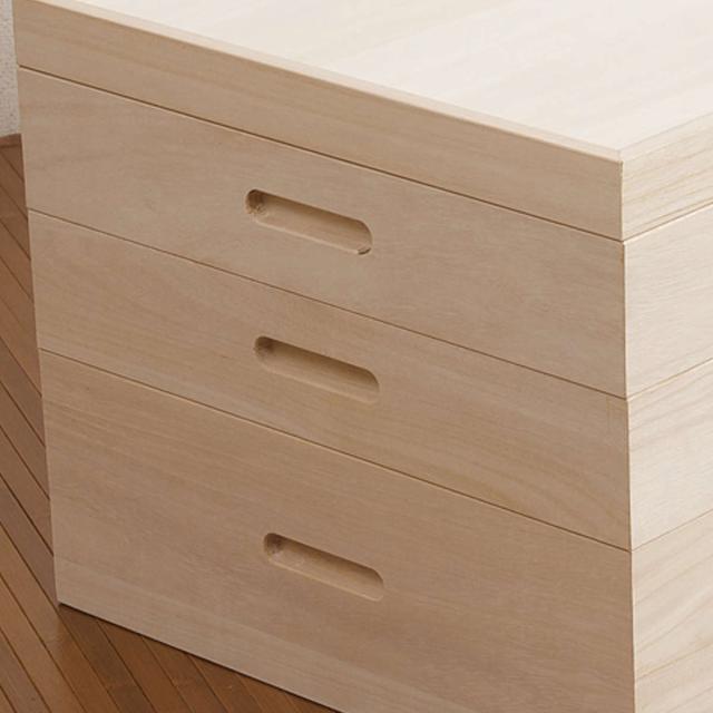 桐 衣装ケース 3段 衣装箱 日本製 セミロング （ 完成品 桐衣装箱 天然木 木製 衣類収納 着物収納 収納 蓋つき フタ付き 三段 ケース ボックス 収納ケース 着物 衣類 着物用 ）_7