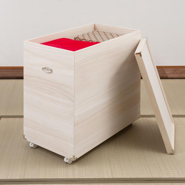 桐衣装箱 深型 日本製 ひな人形ケース 竹炭シート入り 高さ72.5cm