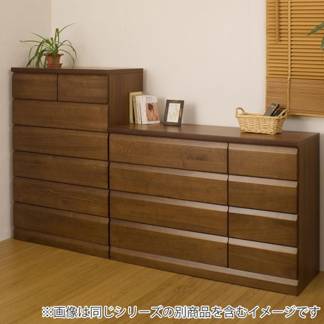 甲MJ19232　送料無料　即購入可能　スピード発送　整理ダンス　ローチェスト チェスト 7段 桐製 洋タンス 幅60cm スライドレール付き 完成品