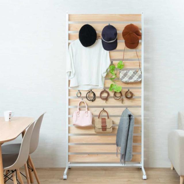 LOWYA 突っ張り棚 突っ張り収納 幅40（ナチュラル） LOWYA