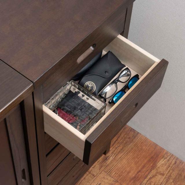 チェスト 6段 和モダン調 日本製 幅40cm （ スリムラック 収納チェスト 収納 引き出し キャビネット 天然木 完成品 桐 木製 家具 すきま収納 ホワイト ブラウン おしゃれ ）の通販は