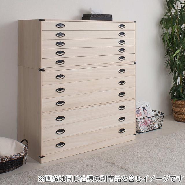 桐タンス 幅99.5cm 6段 台輪あり 着物用 日本製 （ 桐箪笥 収納 桐