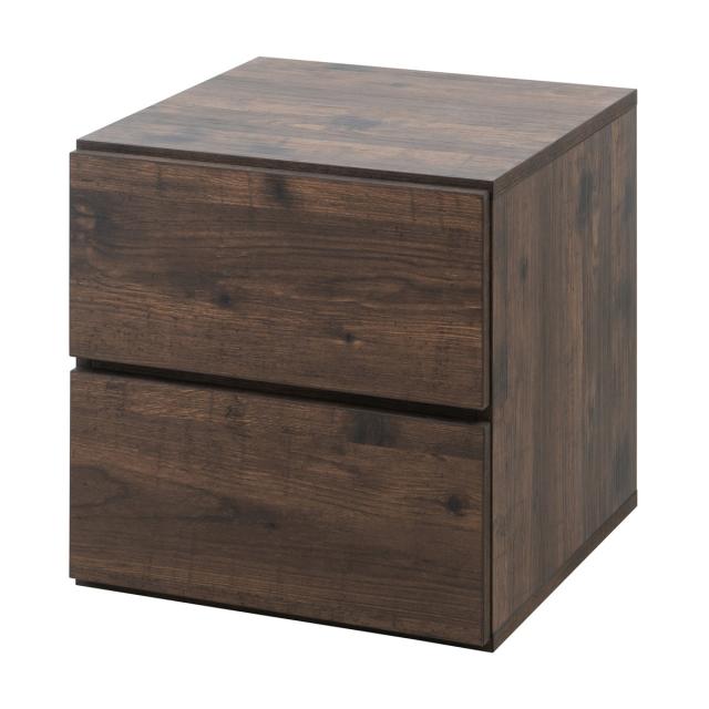 ユニットボックス 引出しタイプ 39×39cm 積み重ね （ 収納ボックス 組み合わせ A4対応 棚 ラック BOX 引出し シェルフ 収納 多目的ラック 2杯 ホワイトウォッシュ ブラウン ）_19