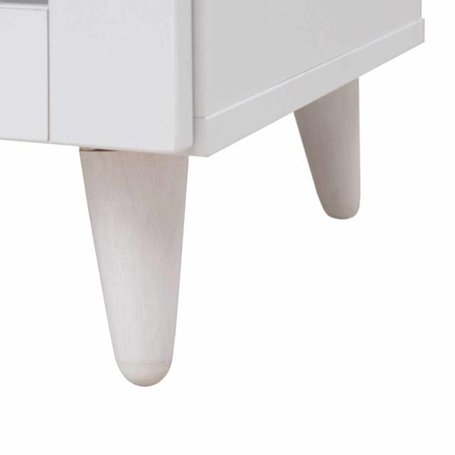 キッチンカウンター 幅60cm ガラス扉 ミニカップボード ホワイトリヴ （ Whiteliv カウンター 食器棚 カップボード 可動棚 組み合わせ キッチン収納 ホワイト 引き出し シンプル ）_10