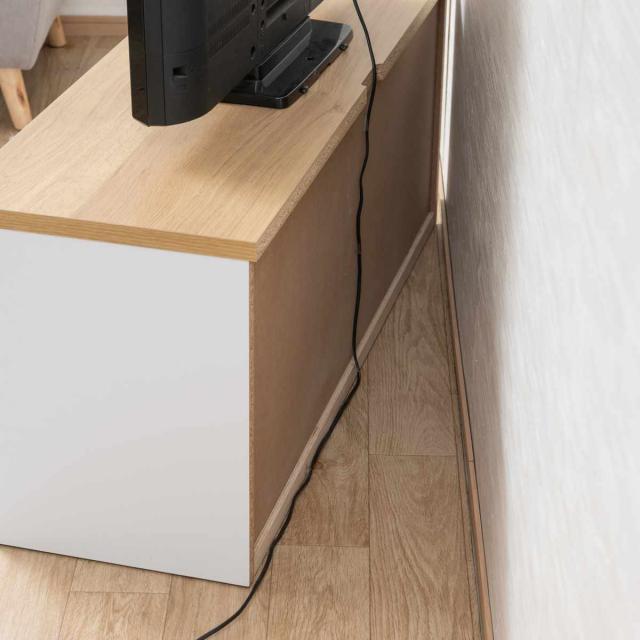 チェスト 幅120cm ウェーブ模様 引出し6杯 日本製 完成品 （ wave ローボード テレビ台 収納 TV台 テレビボード 引出し ホワイト シンプル 6杯 ）_15