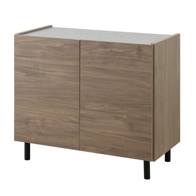 脚付きキャビネット 幅80cm 可動棚 日本製 完成品 （ キャビネット 棚 ラック 収納 ルーター収納 A4対応 リビング収納 テレビボード 食器棚 配線穴 脚付 北欧 モダン ）_19