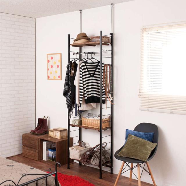 国産杉頑丈突っ張りラック（本棚） 幅99奥行38cm 国産杉頑丈突っ張りラック（本棚） 幅99奥行38cm 通販 - ディノス