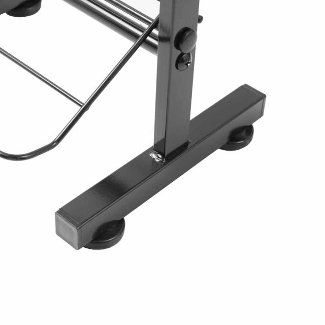 突っ張り シューズラック 幅75cm 薄型 ブラック 日本製 見せる収納 （ 壁面収納 つっぱり スリム 省スペース 靴収納 最大36足 つっぱり式 天井突っ張り式 靴 スニーカー ブーツ ヒール 収納 ラック シューズボックス 靴箱 下駄箱 ）_11