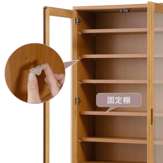 木製食器棚 ガラス扉付き 収納力抜群 ※直接お取引お願いします。 木製食器棚 ガラス扉付き 収納力抜群 ※直接お取引お願いします