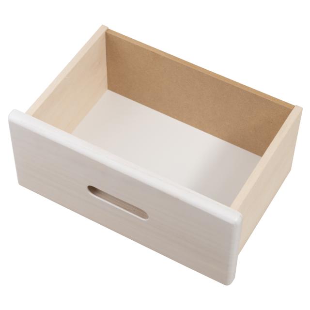 本棚 ガラス扉 幅80cm 桐材 完成品 日本製 （ 食器棚 棚 ラック 可動棚 天然木前板 A4対応 家具 収納 カップボード 引き出し ホワイトウォッシュ ライトブラウン ）_17