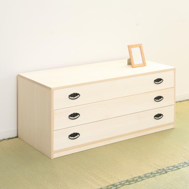 桐タンス 幅98.5cm 3段 引出し 完成品 日本製 （ 桐 桐箪笥 桐