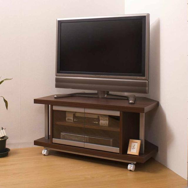 テレビ台 コーナータイプ 幅90cm 日本製 （ AV収納 TVラック 可動棚 コーナー型 AVボード テレビラック TV台 ローボード TVボード ）_3