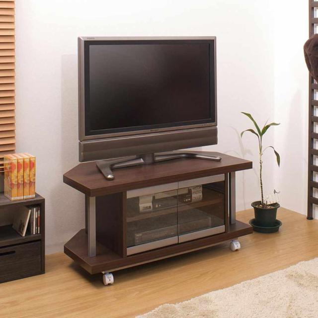 テレビ台 コーナータイプ 幅90cm 日本製 （ AV収納 TVラック 可動棚 コーナー型 AVボード テレビラック TV台 ローボード TVボード ）_4