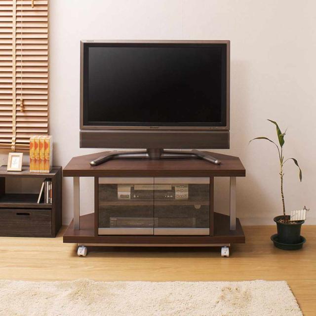 テレビ台 コーナータイプ 幅90cm 日本製 （ AV収納 TVラック 可動棚 コーナー型 AVボード テレビラック TV台 ローボード TVボード ）_5
