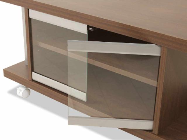 セット品 テレビ台 幅120cm 突っ張り コーナーラック 2段 日本製 （ セット 棚 ラック テレビボード AV収納 テレビラック TV台 TVラック コーナー 可動棚 キャスター付 ）