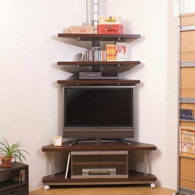 AS TB NA　テレビ台　120　テレビボード　コーナー対応　収納ラック セット品 テレビ台 幅120cm 突っ張り コーナーラック 3段 日本製